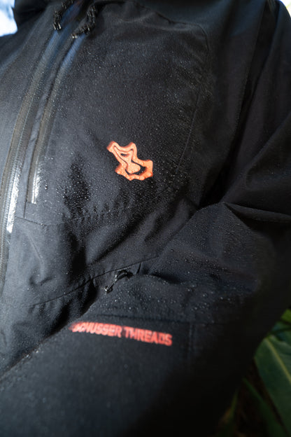A closeup of the Sphagnum Shell with water droplets
