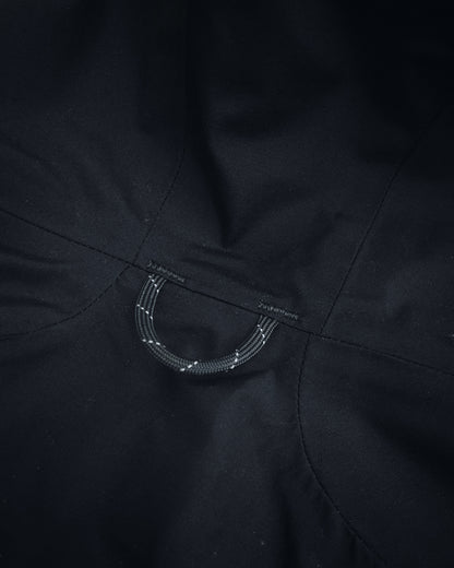 Close up of the jacket back back neck with hang loop